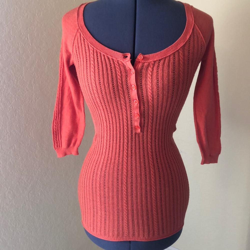 American Eagle open pattern sweater